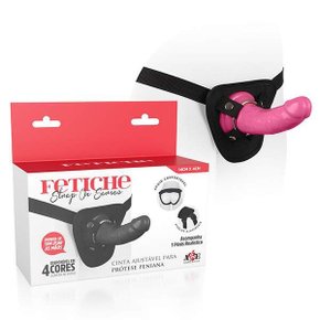 Cinta Ajustável com Prótese de 14cm x 4cm Rosa