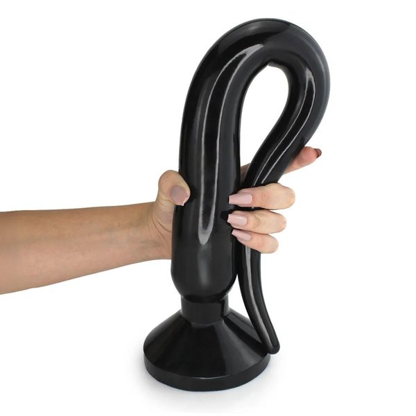 Plug Anal Flexvel Intruder 59cm x 5,5cm Preto Brilhante