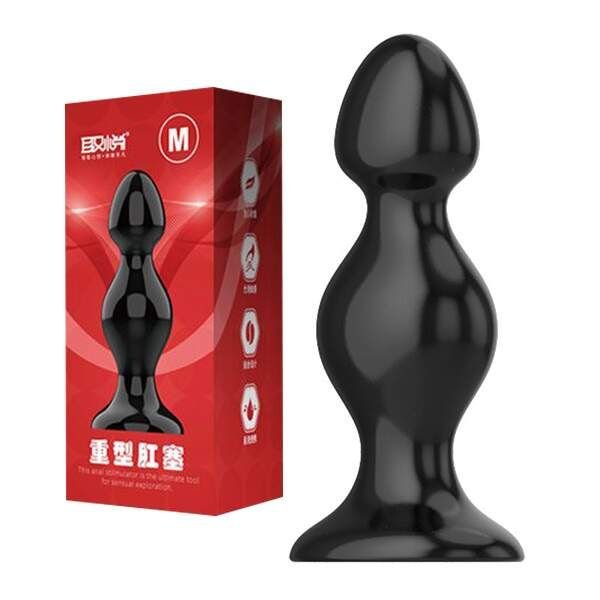 Plug Anal em Silicone Super Butt Plug M - Black