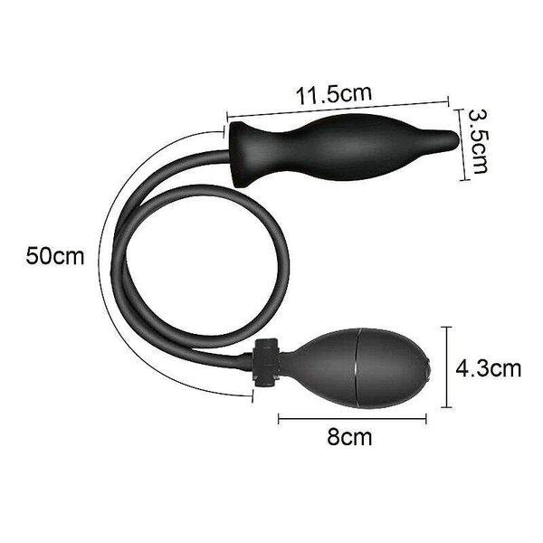 Plug Anal Inflvel 11,5 cm x 3,5 cm Inflatable Anal Plug