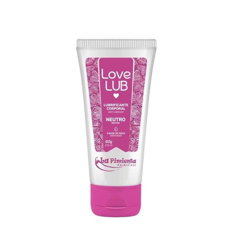 Lubrificante Love Lub Neutro 60g La Pimienta — frasco de gel lubrificante à base de água