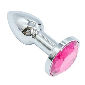 Plug Anal em Metal 7,5cm x 2,5 base em formato de Gatinha Hello Kitty