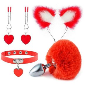 Plug Anal com Rabo - Plug Raposa - Lolla Sex Shop