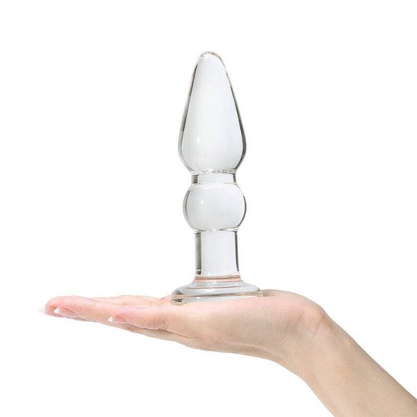 Plug Anal em Vidro com Design Escalonado 15cm x 4,7cm