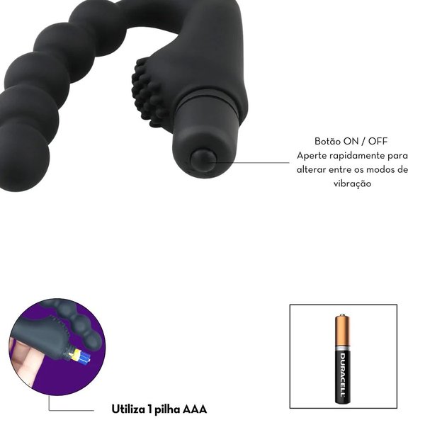 lubricante anal desensibilizante Plug Anal Com Vibro Choque Anel Peniano Duplo e Controle Remoto