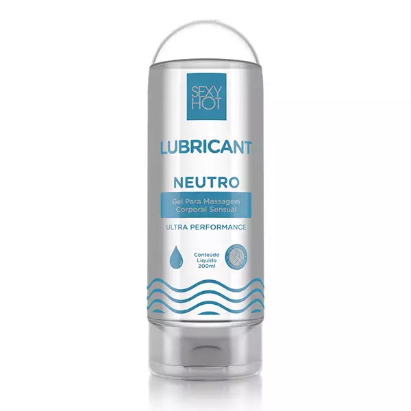 Lubrificante Íntimo LubrificanT Sexy Neutro 200ml — frasco de gel lubrificante à base de água